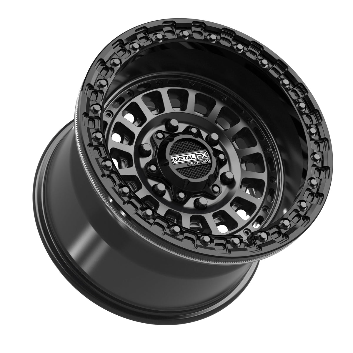 Sicario 6R Beadlock | Satin Black w/ Gloss Black Ring