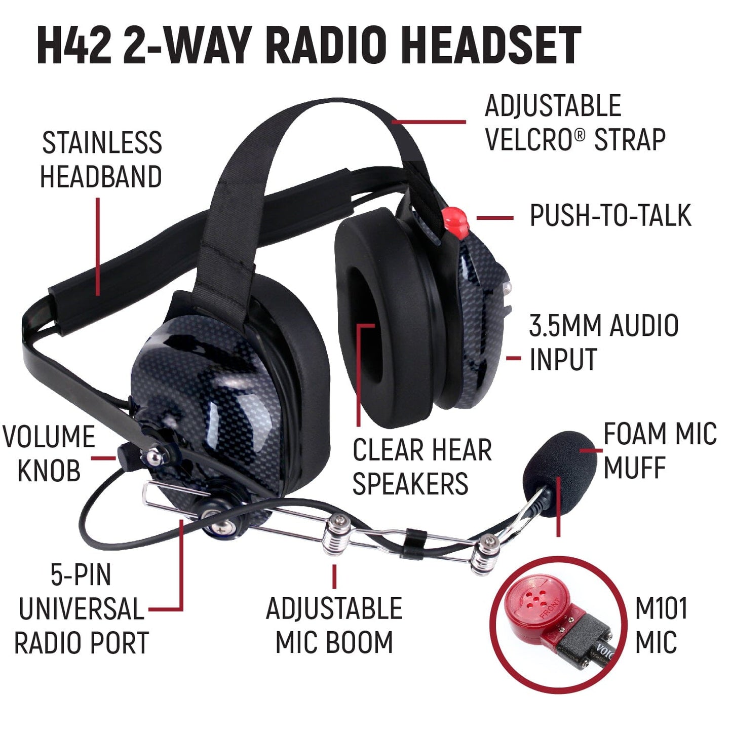 RUGGED Wired Driver and Crew Chief Racing Kit with RDH16 Radios