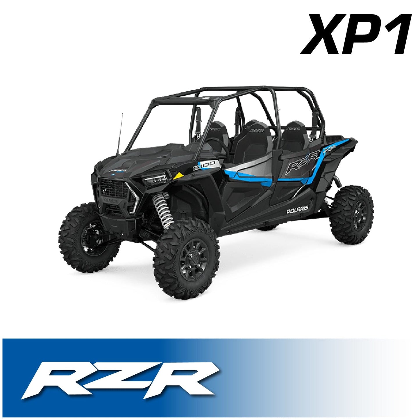 Polaris RZR XP 1000 Complete Communication Kit with Bluetooth Intercom and 2-Way Radio - 696 PLUS / M1 VHF Business Band