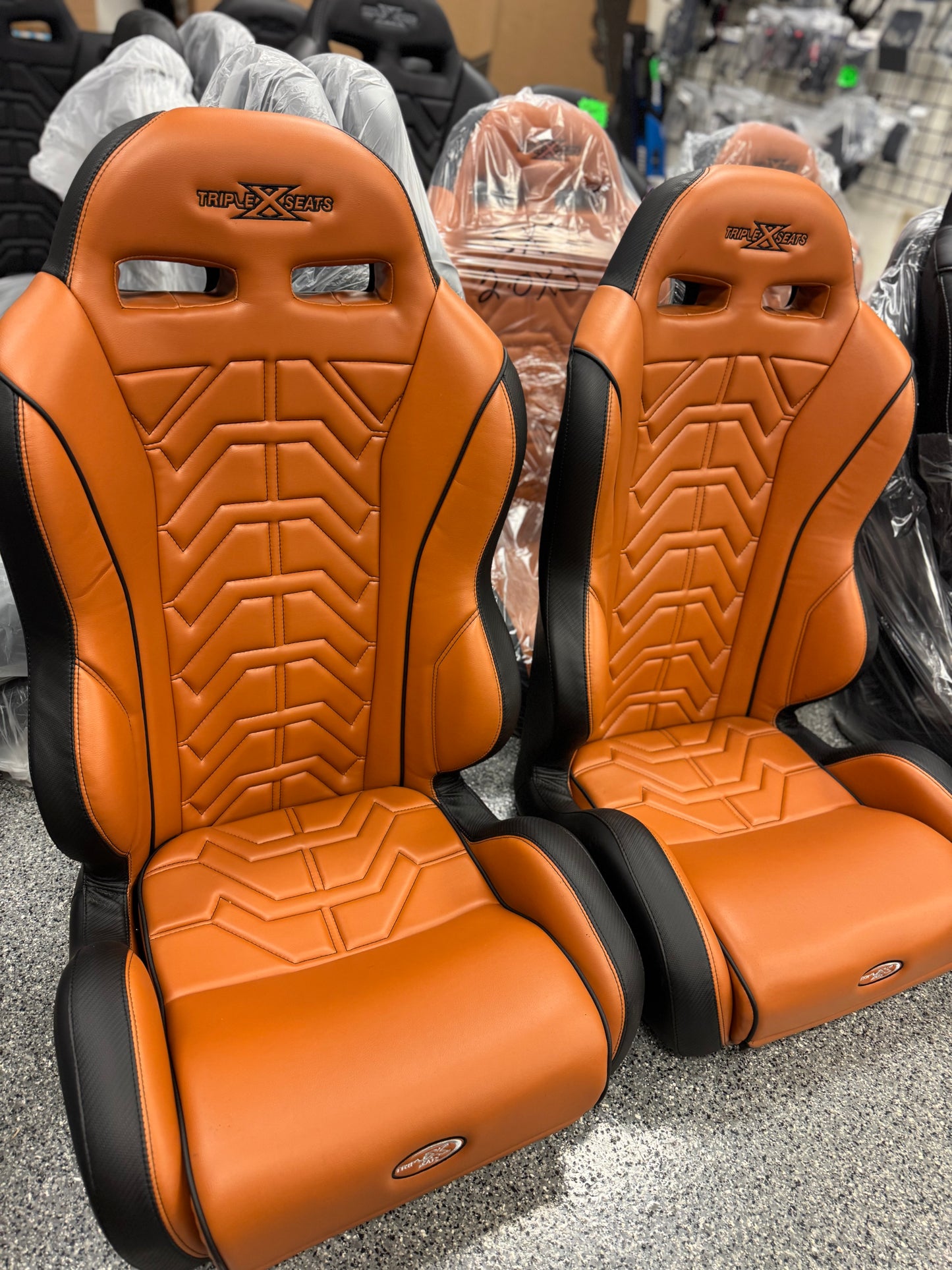 Triple X Seats seats Rzr Pro models 2 buckets and Split Rear bench seats
