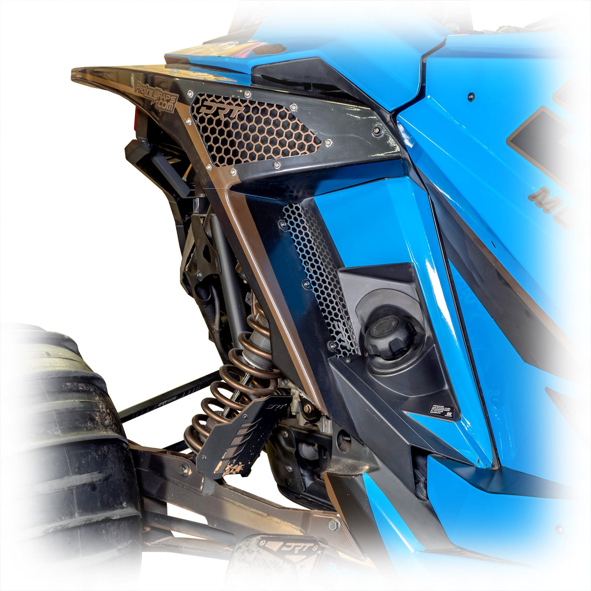 DRT Polaris RZR Pro XP/ Pro R/Turbo R  Aluminum Rear Fender Screen set