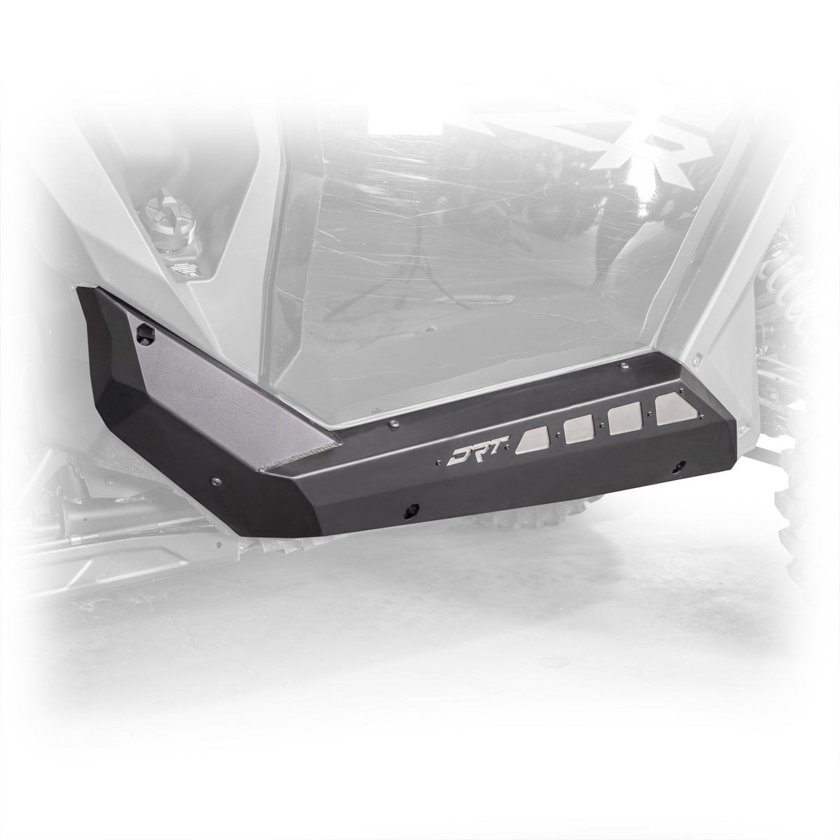 DRT Polaris RZR Pro Series 2-Seat Rock Sliders Front view