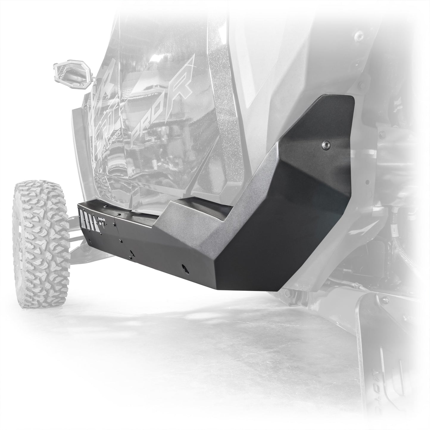 DRT Polaris RZR Pro Series 4-Seat Rock Sliders Back view