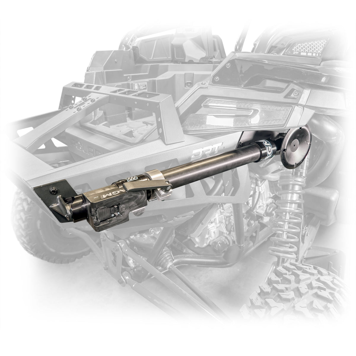DRT Polaris Pro R Desert Runner Fixed Tire Carrier AGM Electric Jack Holder Kit