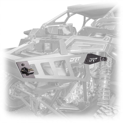 DRT Polaris Pro R Desert Runner Fixed Tire Carrier AGM Electric Jack Holder Kit