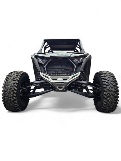 2022-2025 Polaris RZR Pro R, Pro S, Turbo R Machined Billet Front Winch Bumper (Clear Anodize)