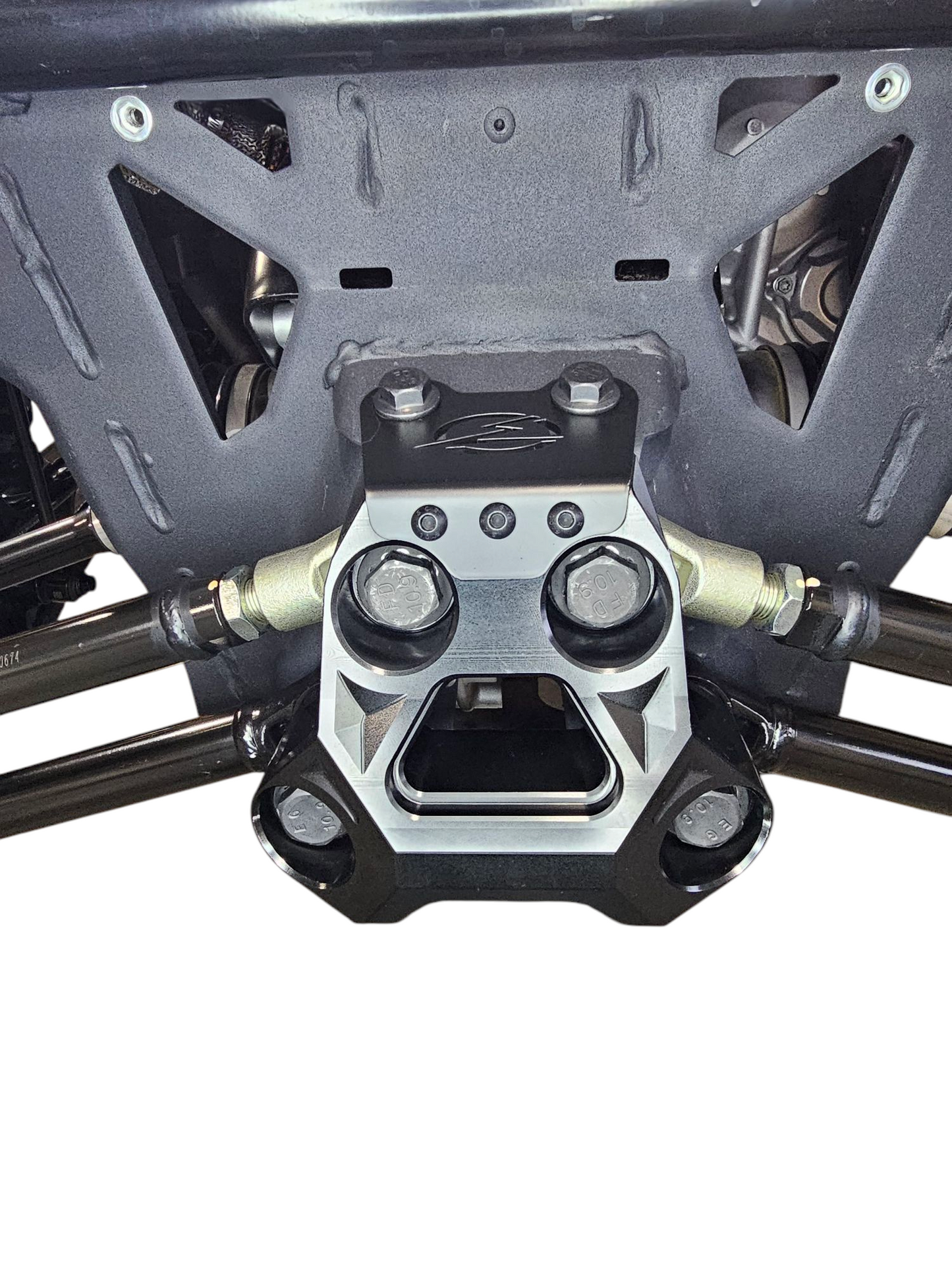 2024+ Can Am Maverick R Billet Radius Rod Plate (Black)