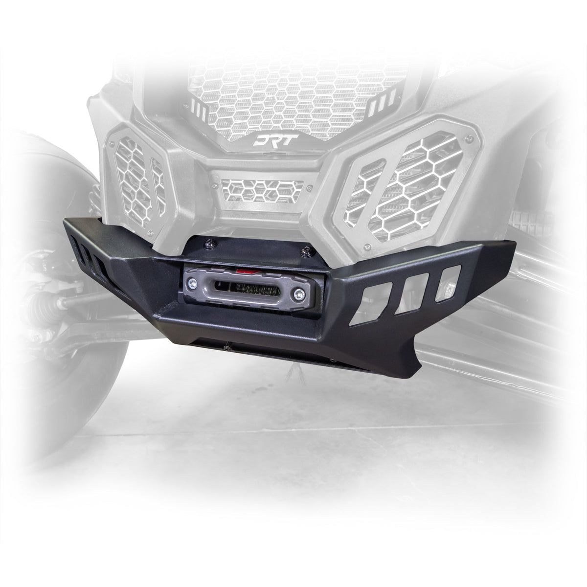 Heavy-duty Can-Am X3 front winch bumper – black powder-coated
