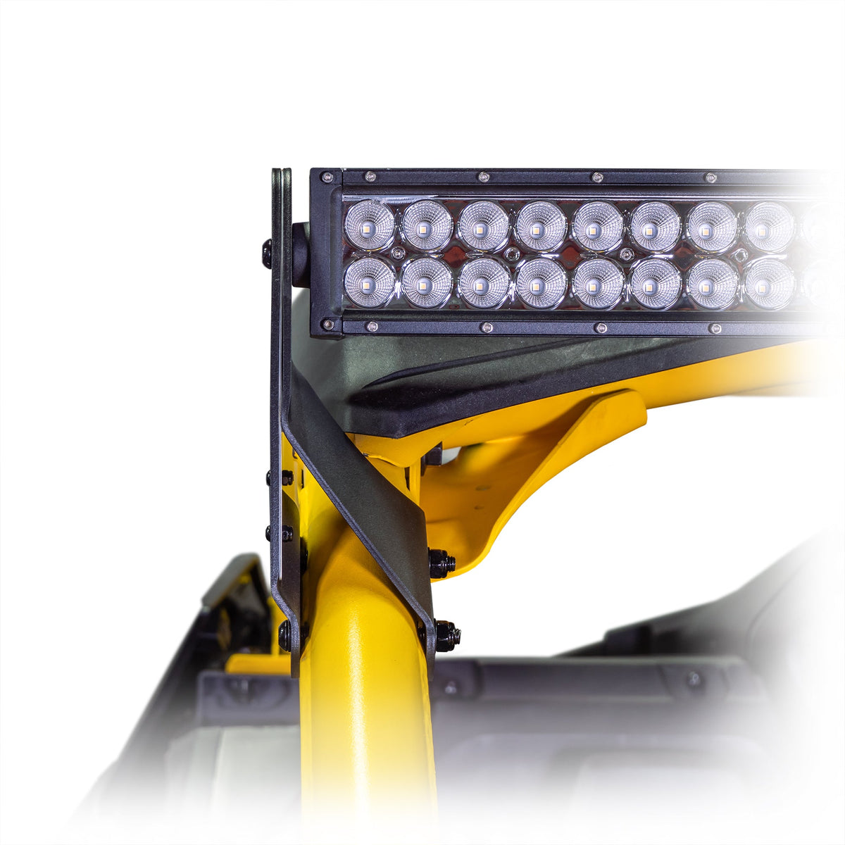 Premium DRT light bar bracket, fits Maverick R, aluminum contrast plates, robust mounting