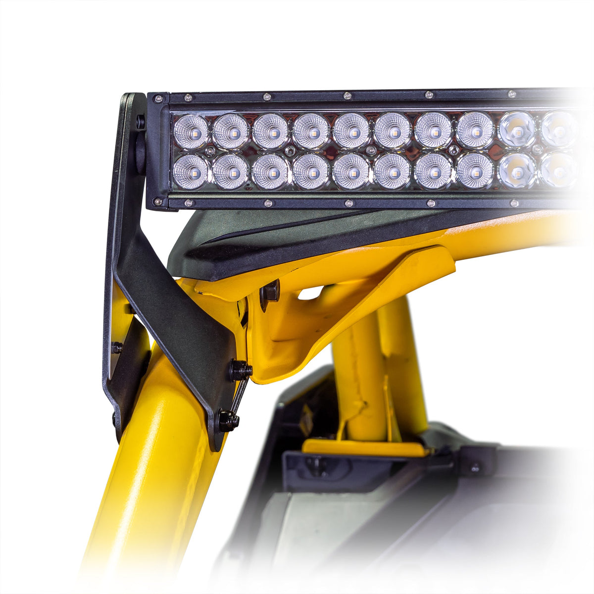 Bracket kit for 2024+ Can-Am Maverick R, doubles as light bar mount and cage clamp