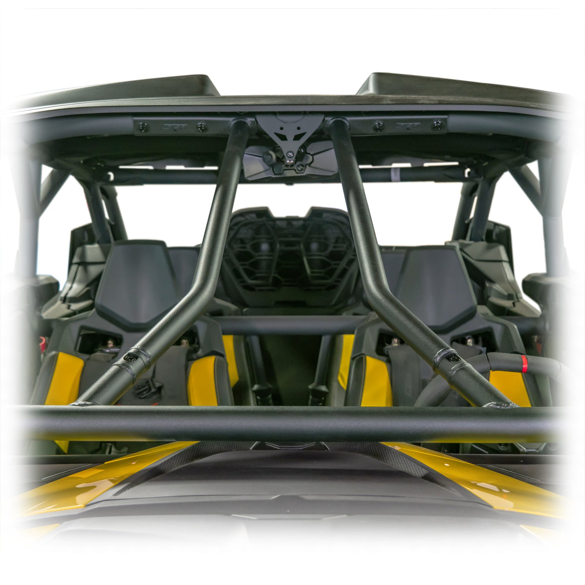 Front cockpit protection bar kit, black sand texture powder coat, modular for Maverick R cage