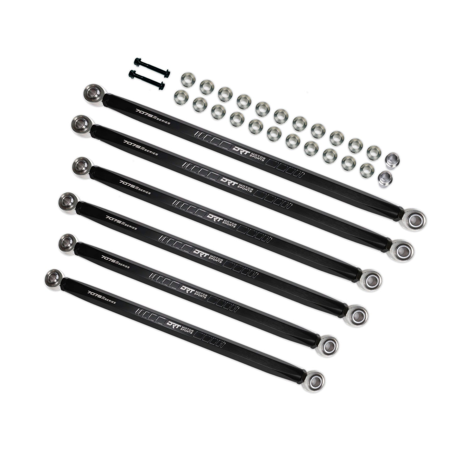 DRT Motorsports Billet Aluminum Race Series 7075 XD Hex Bar Radius Rod Set For Can Am Maverick R