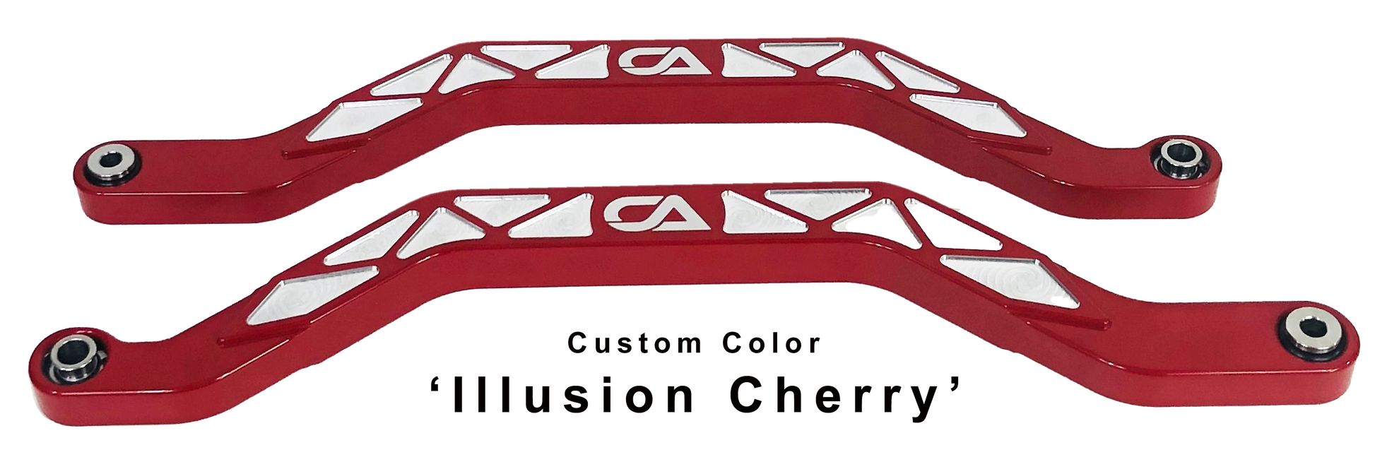 Honda Talon X and R Billet High Clearance Radius Rods | CA Tech USA Our high clearance rods were designed with strength, dependability, and affordability all in mind. Our rods finish in the absolute largest rods on the market. We have a finished thickness of 1.25 inches throughout the entire center of the rod where it really counts, and a finished height of the rod at over 1.5 inches. Our rods also boast a full 3 INCHES OF ADDED GROUND CLEARANCE