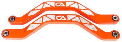 Honda Talon X and R Billet High Clearance Radius Rods | CA Tech USA Our high clearance rods were designed with strength, dependability, and affordability all in mind. Our rods finish in the absolute largest rods on the market. We have a finished thickness of 1.25 inches throughout the entire center of the rod where it really counts, and a finished height of the rod at over 1.5 inches. Our rods also boast a full 3 INCHES OF ADDED GROUND CLEARANCE