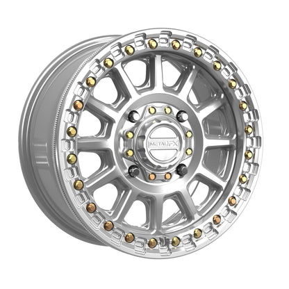 Rampage Beadlock | Gloss Silver Machined