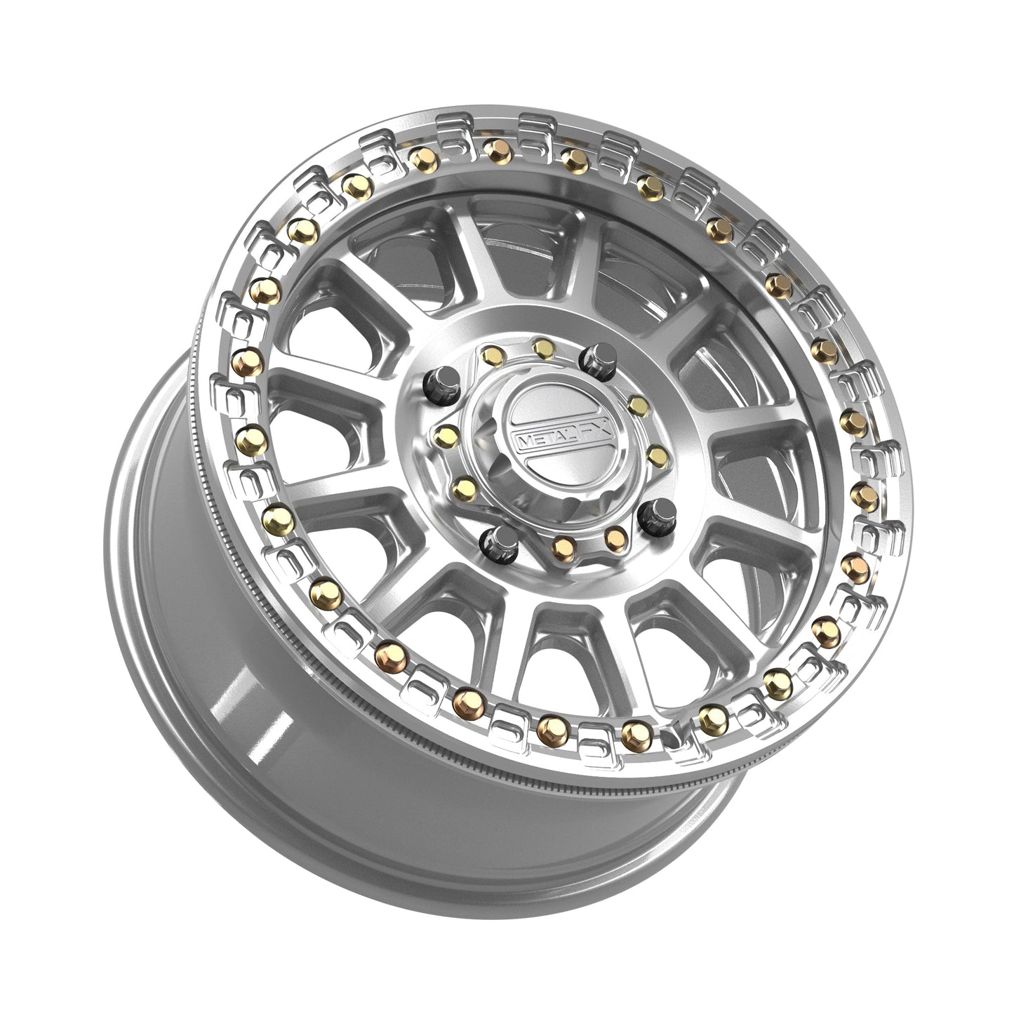 Rampage Beadlock | Gloss Silver Machined