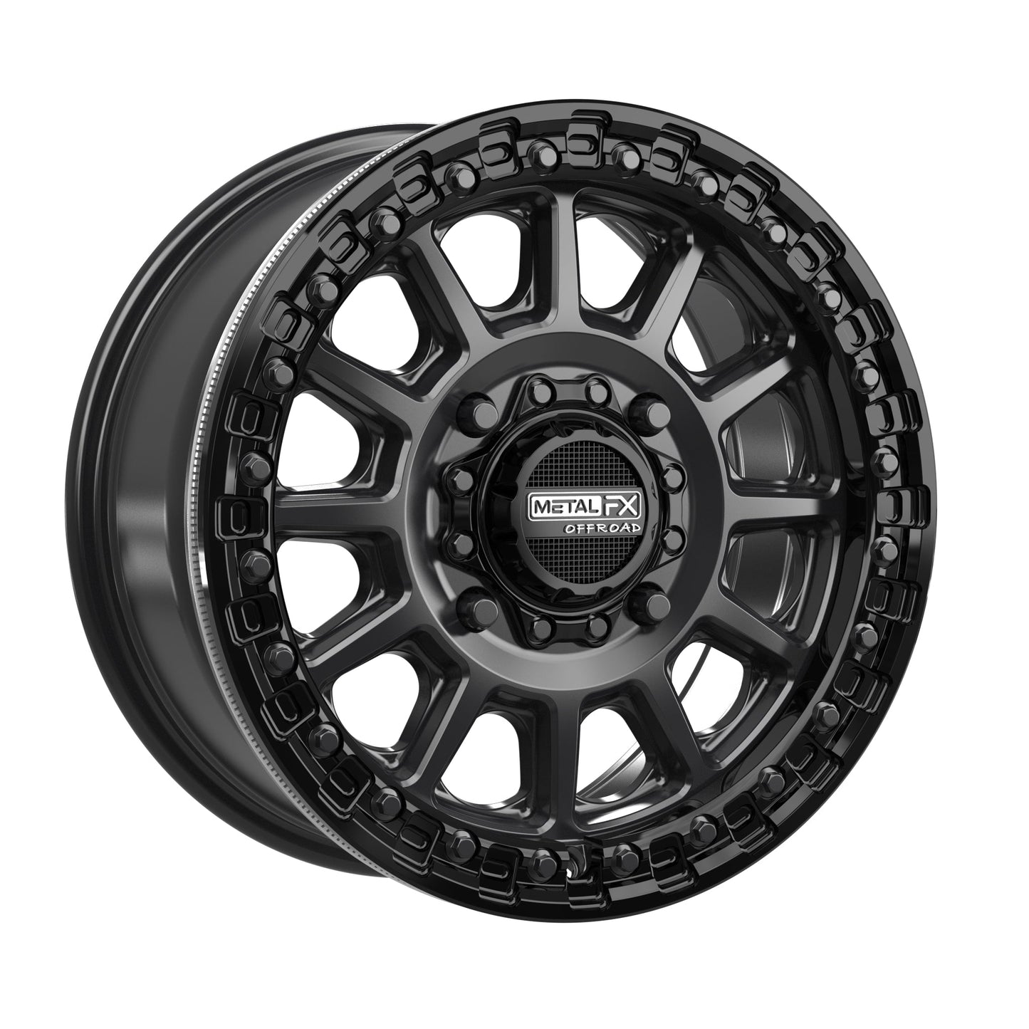 Rampage Beadlock | Satin Black w/ Gloss Black Ring