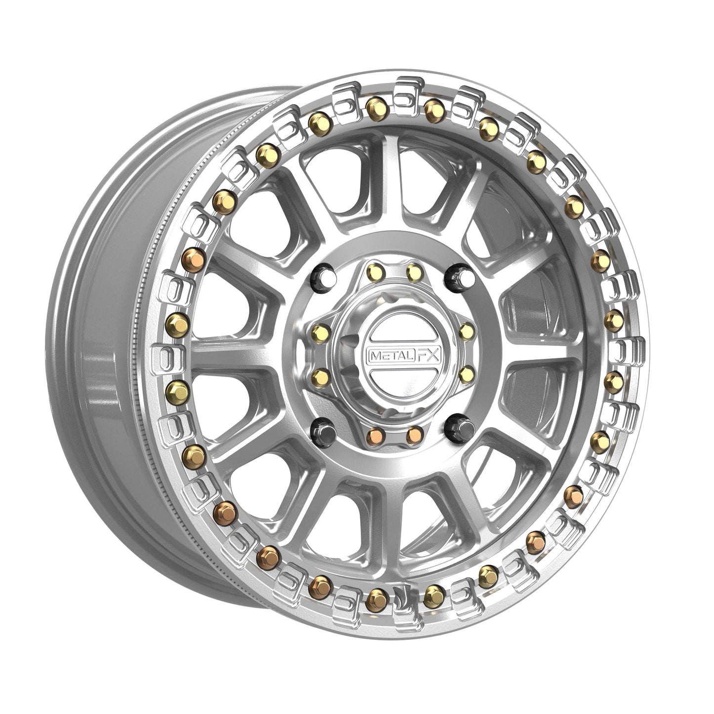 Rampage Beadlock | Gloss Silver Machined