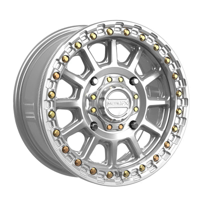Rampage Beadlock | Gloss Silver Machined