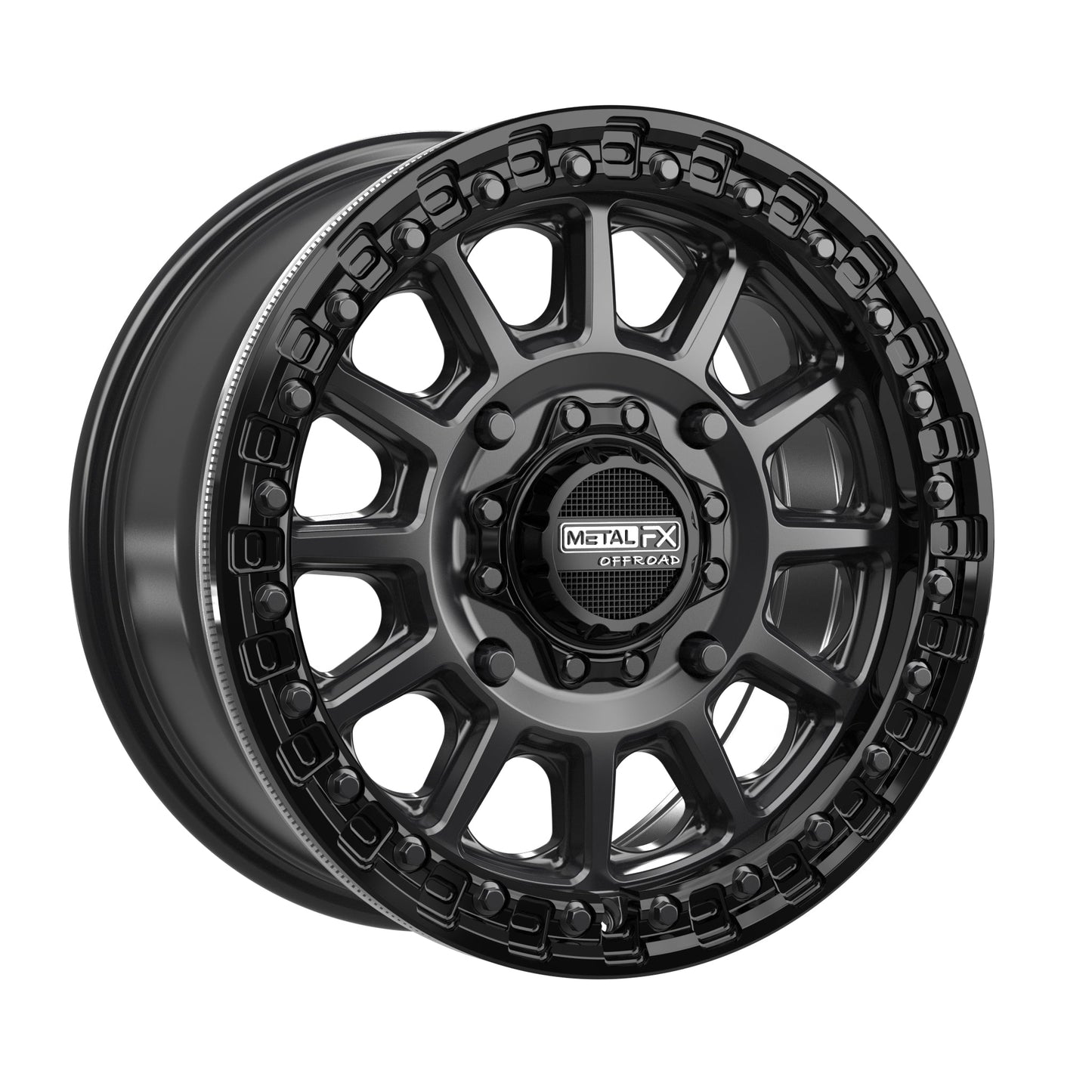 Rampage Beadlock | Satin Black w/ Gloss Black Ring