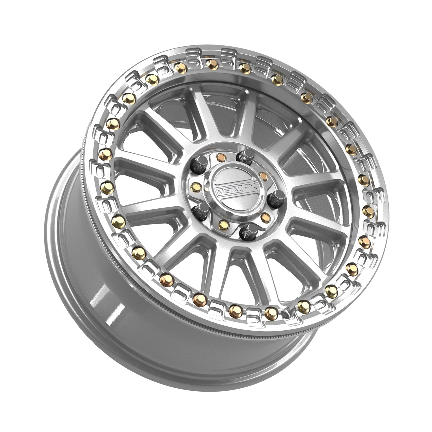 Rampage R Beadlock | Gloss Silver Machined