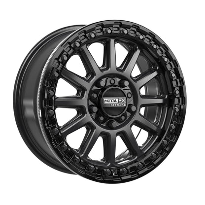 Rampage R Beadlock | Satin Black w/ Gloss Black Ring