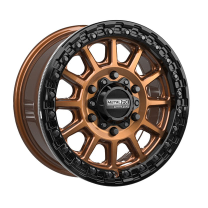 Rampage 6R Beadlock | Smoked Bronze w/ Gloss Black Ring