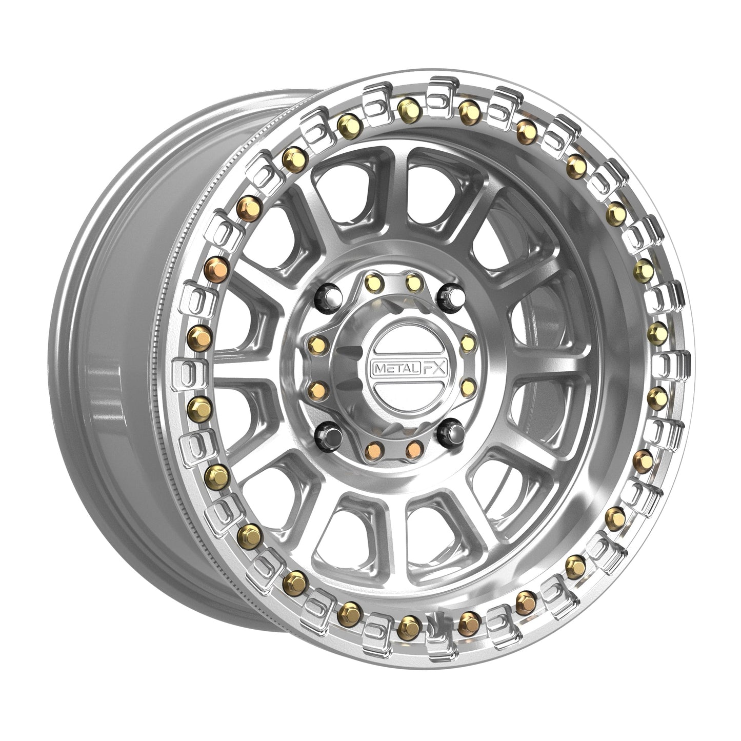 Rampage Beadlock | Gloss Silver Machined