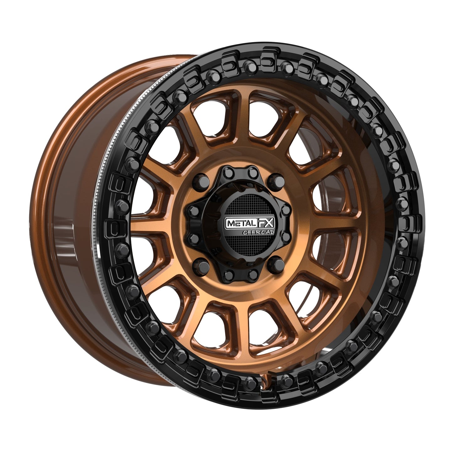 Rampage Beadlock | Smoked Bronze w/ Gloss Black Ring