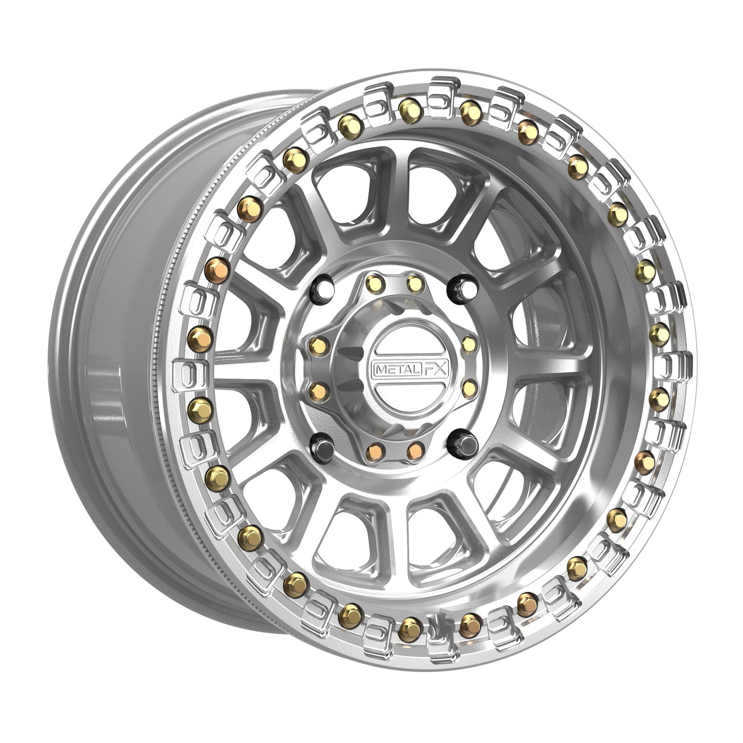 Rampage Beadlock | Gloss Silver Machined