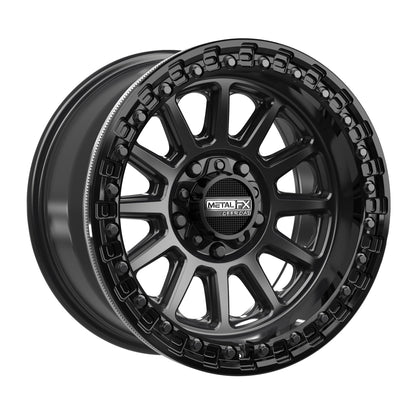 Rampage R Beadlock | Satin Black w/ Gloss Black Ring