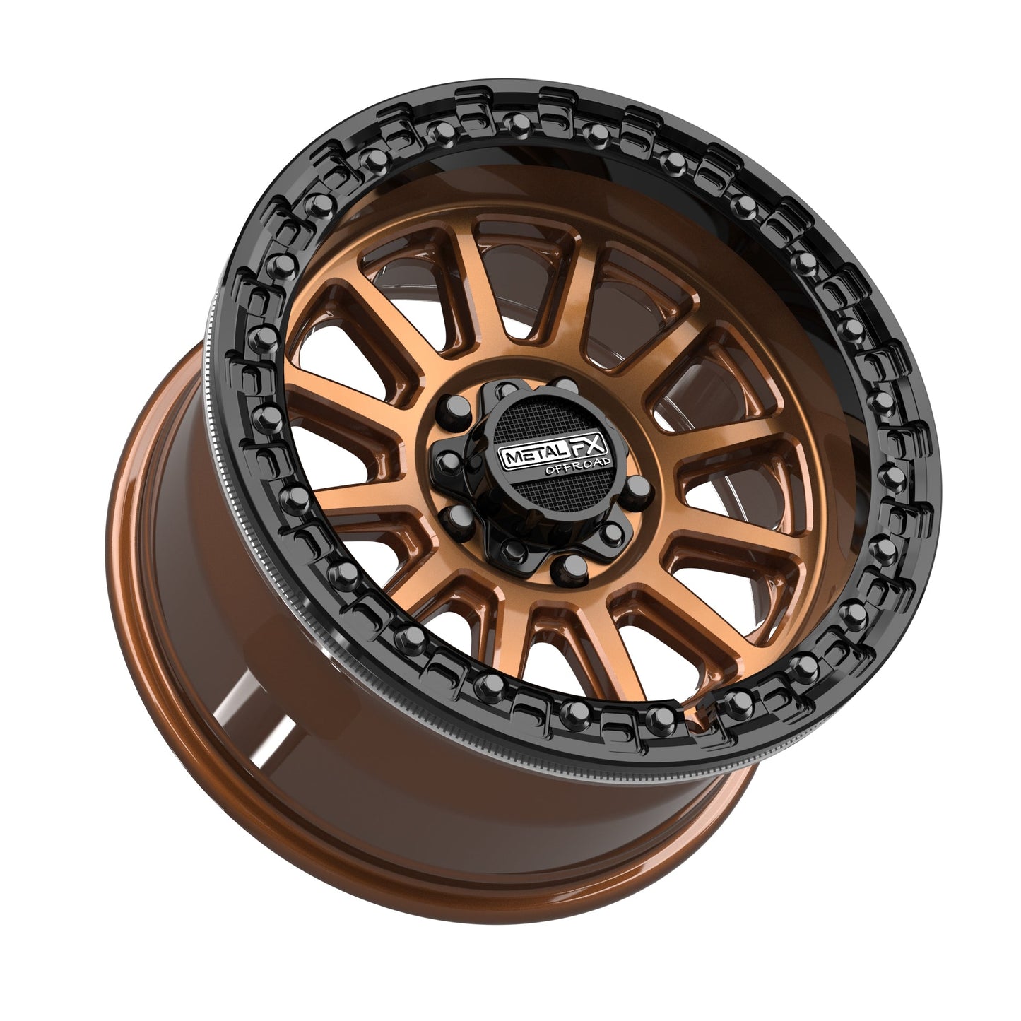 Rampage R Beadlock | Smoked Bronze w/ Gloss Black Ring
