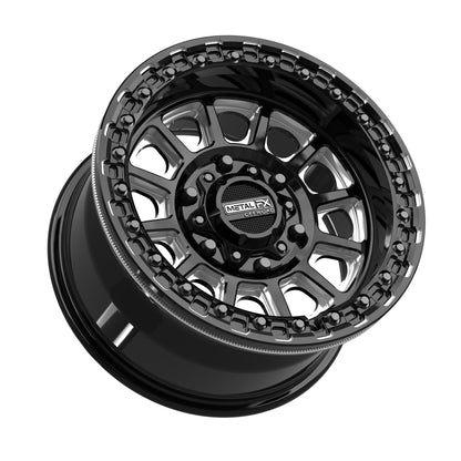 Rampage 6R Beadlock | Gloss Black Contrast Cut