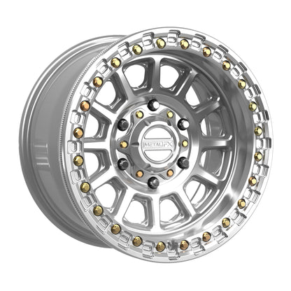 Rampage 6R Beadlock | Gloss Silver Machined