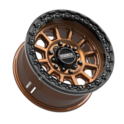 Rampage 6R Beadlock | Smoked Bronze w/ Gloss Black Ring