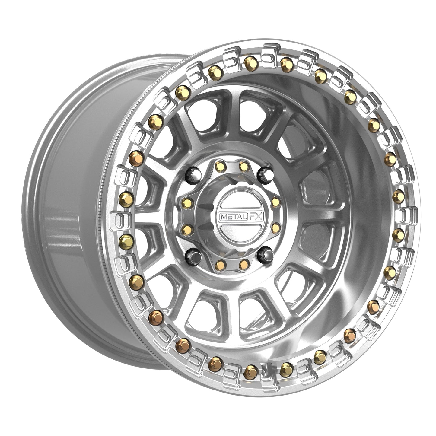 Rampage Beadlock | Gloss Silver Machined