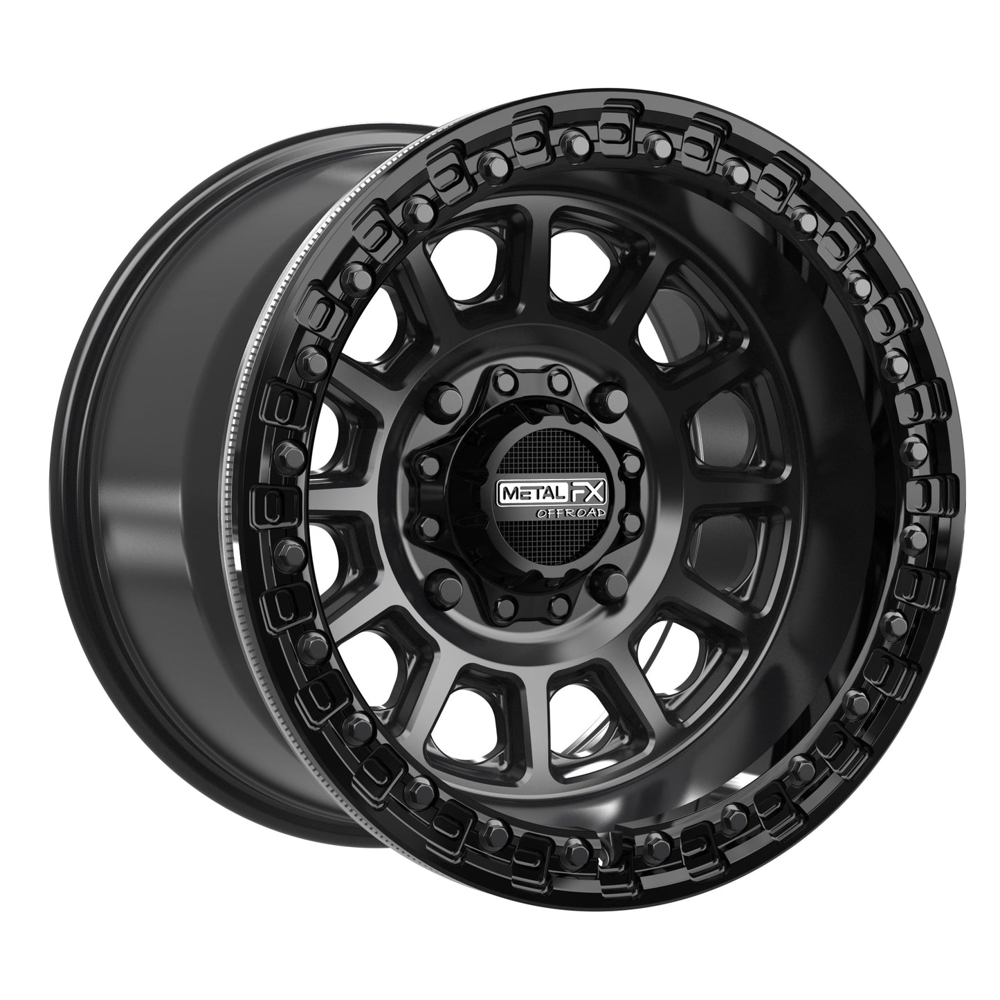 Rampage Beadlock | Satin Black w/ Gloss Black Ring