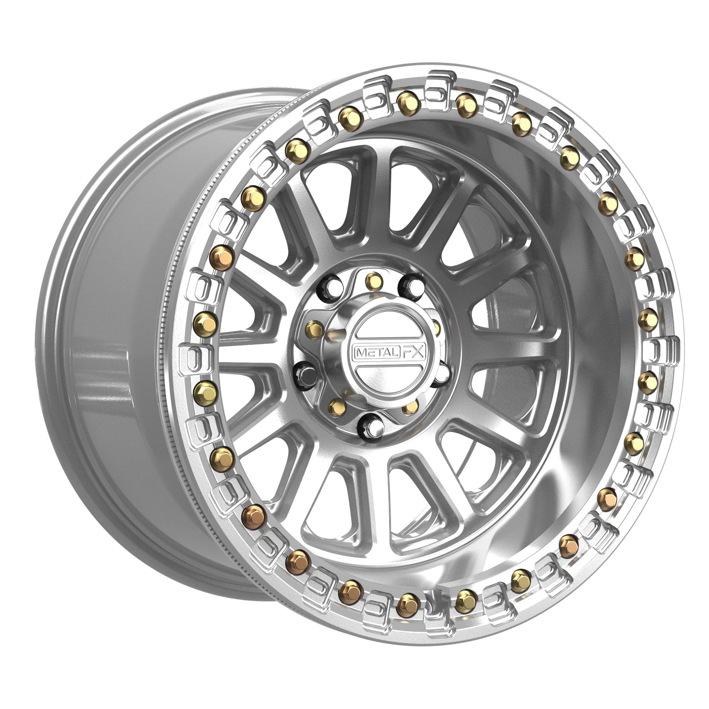 Rampage R Beadlock | Gloss Silver Machined