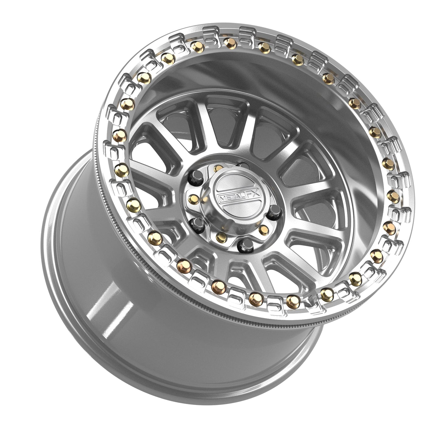 Rampage R Beadlock | Gloss Silver Machined