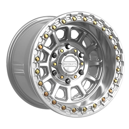 Rampage 6R Beadlock | Gloss Silver Machined