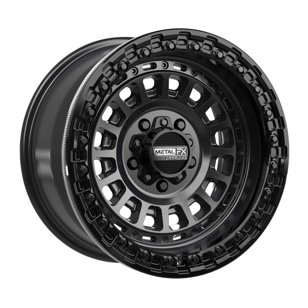Sicario R Beadlock | Satin Black w/ Gloss Black Ring