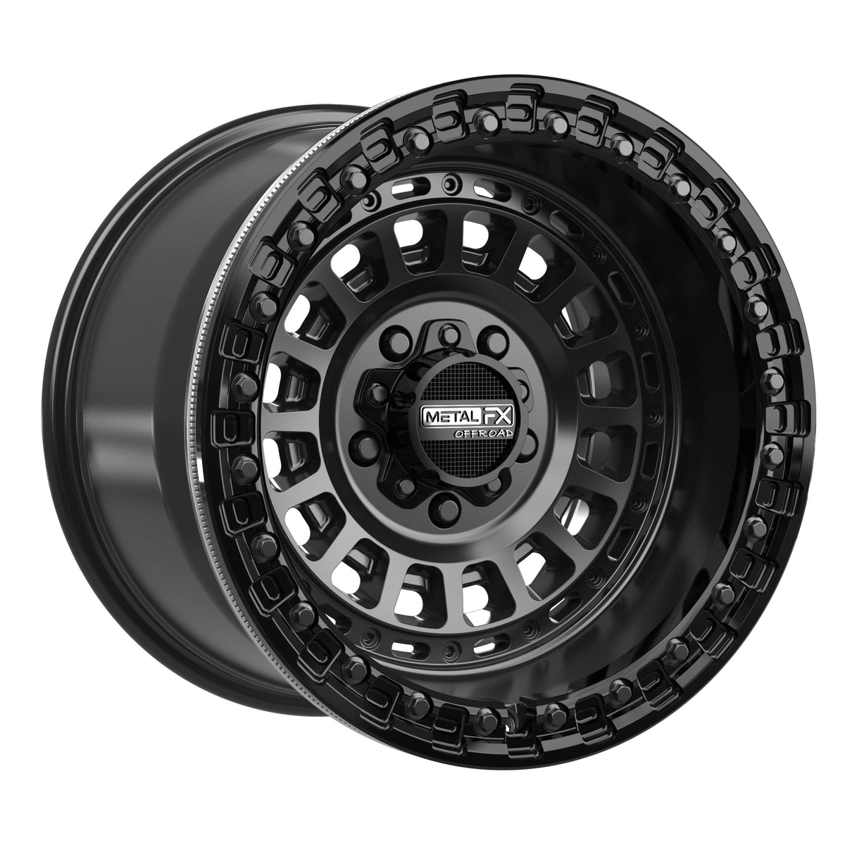 Sicario R Beadlock | Satin Black w/ Gloss Black Ring