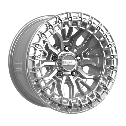 Mayhem R Beadlock | Gloss Silver Machined