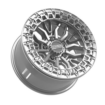 Mayhem R Beadlock | Gloss Silver Machined