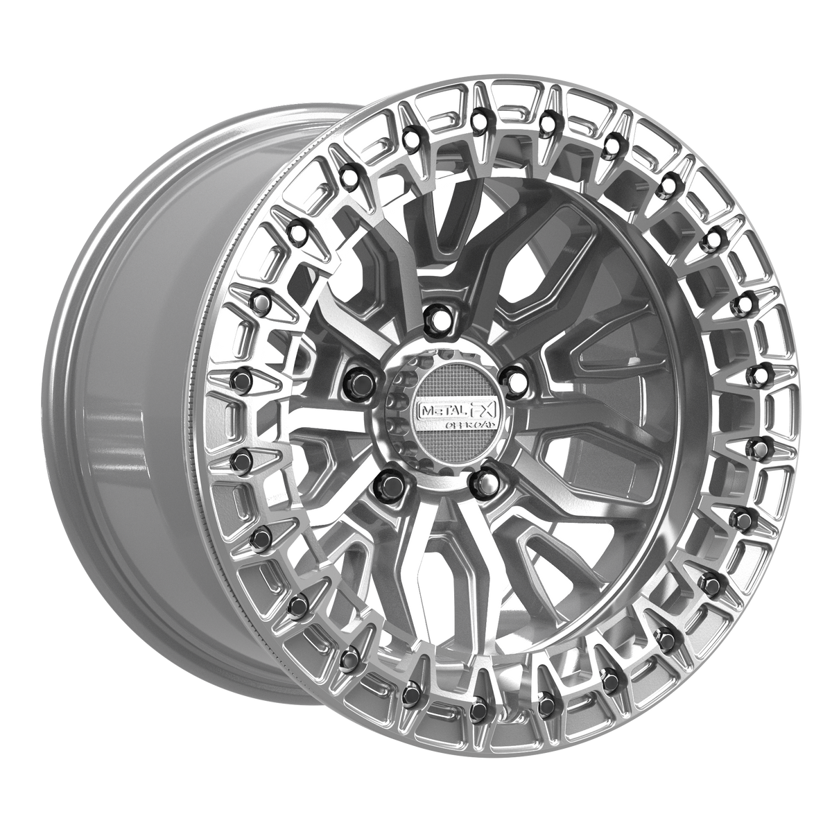 Mayhem R Beadlock | Gloss Silver Machined
