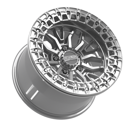 Mayhem R Beadlock | Gloss Silver Machined