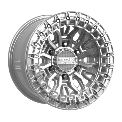 Mayhem 6R Beadlock | Gloss Silver Machined
