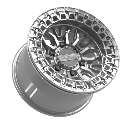 Mayhem 6R Beadlock | Gloss Silver Machined