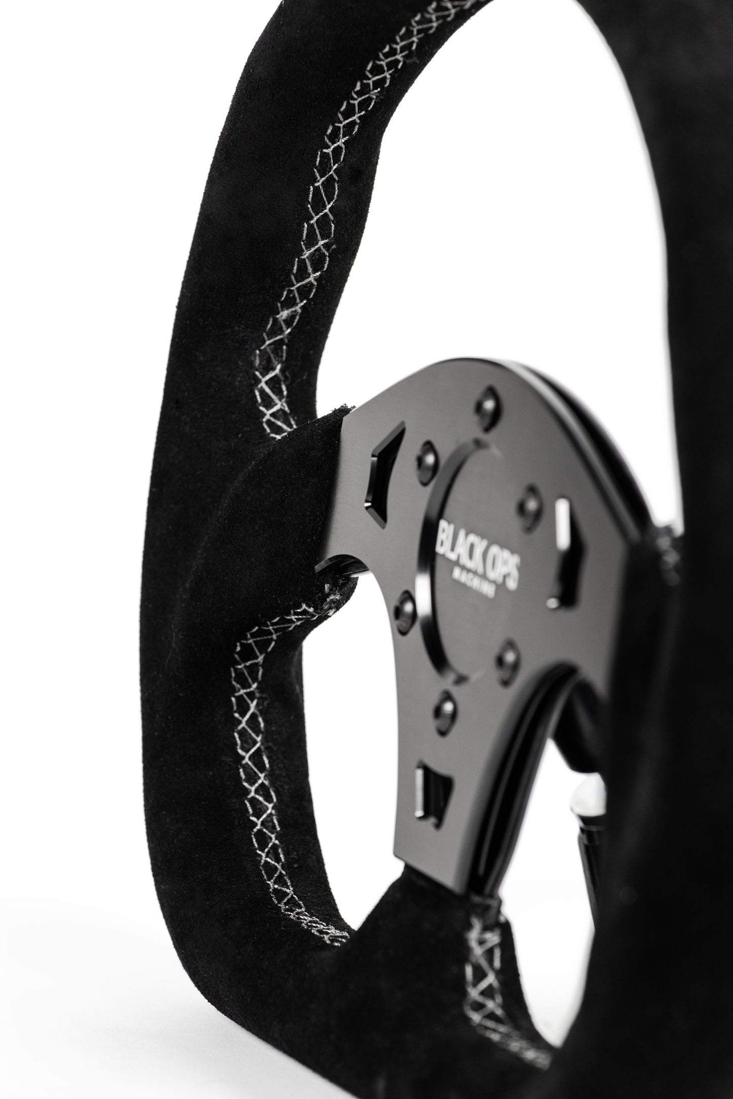 D-shaped Steering Wheel - Suede