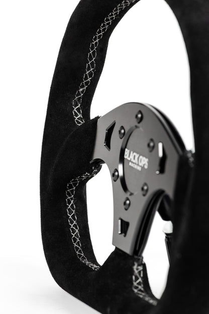 D-shaped Steering Wheel - Suede
